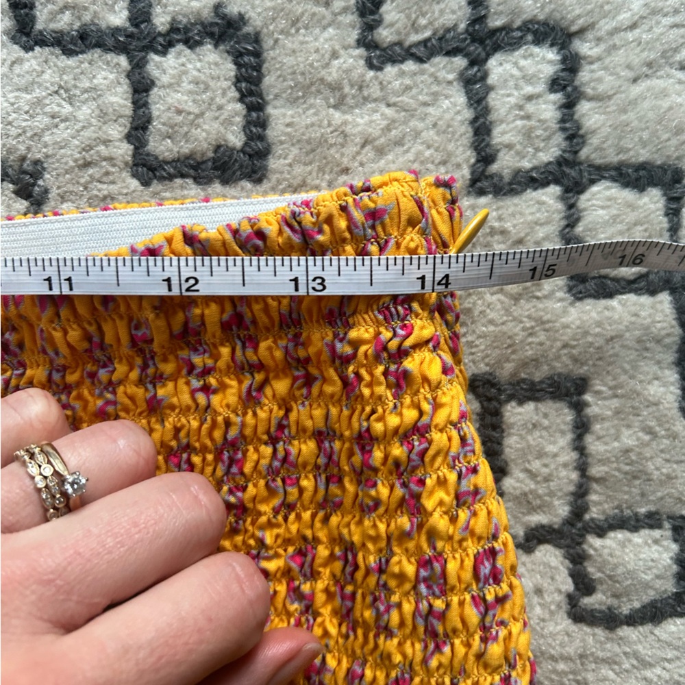 J. Crew, Sunny Block smocked skirt, size 10 - Picture 6 of 12